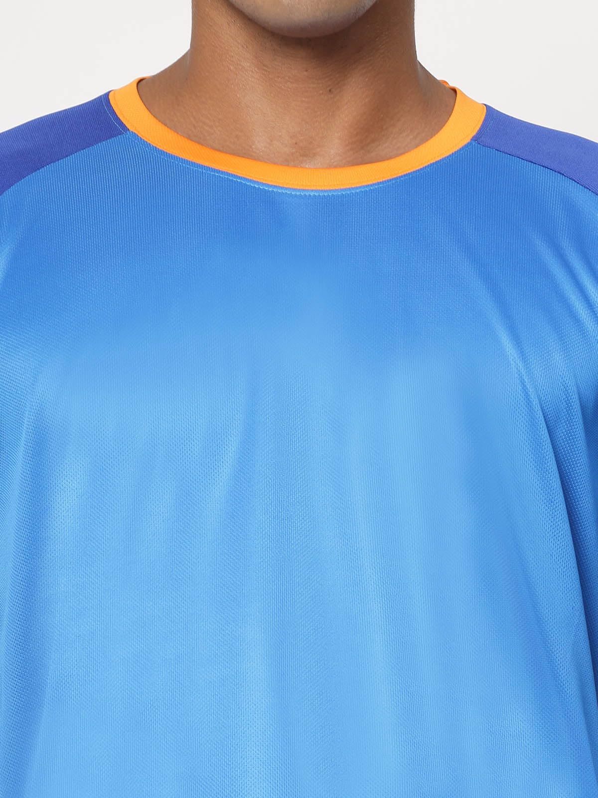 Fundoo Men's Raglan T-Shirt – Sky Blue & Royal Blue Active Wear